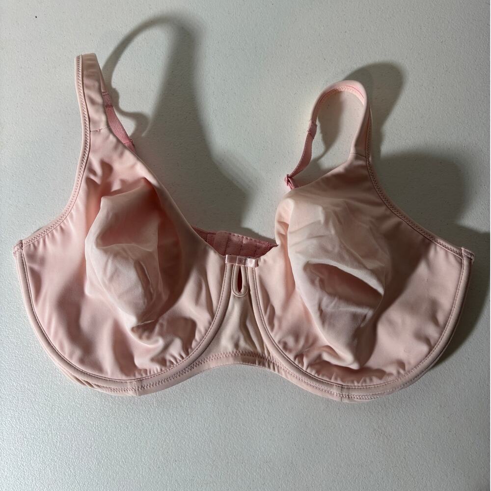 Liz Claiborne Size 38DD Pink Underwire Full Coverage Smooth Support Bra